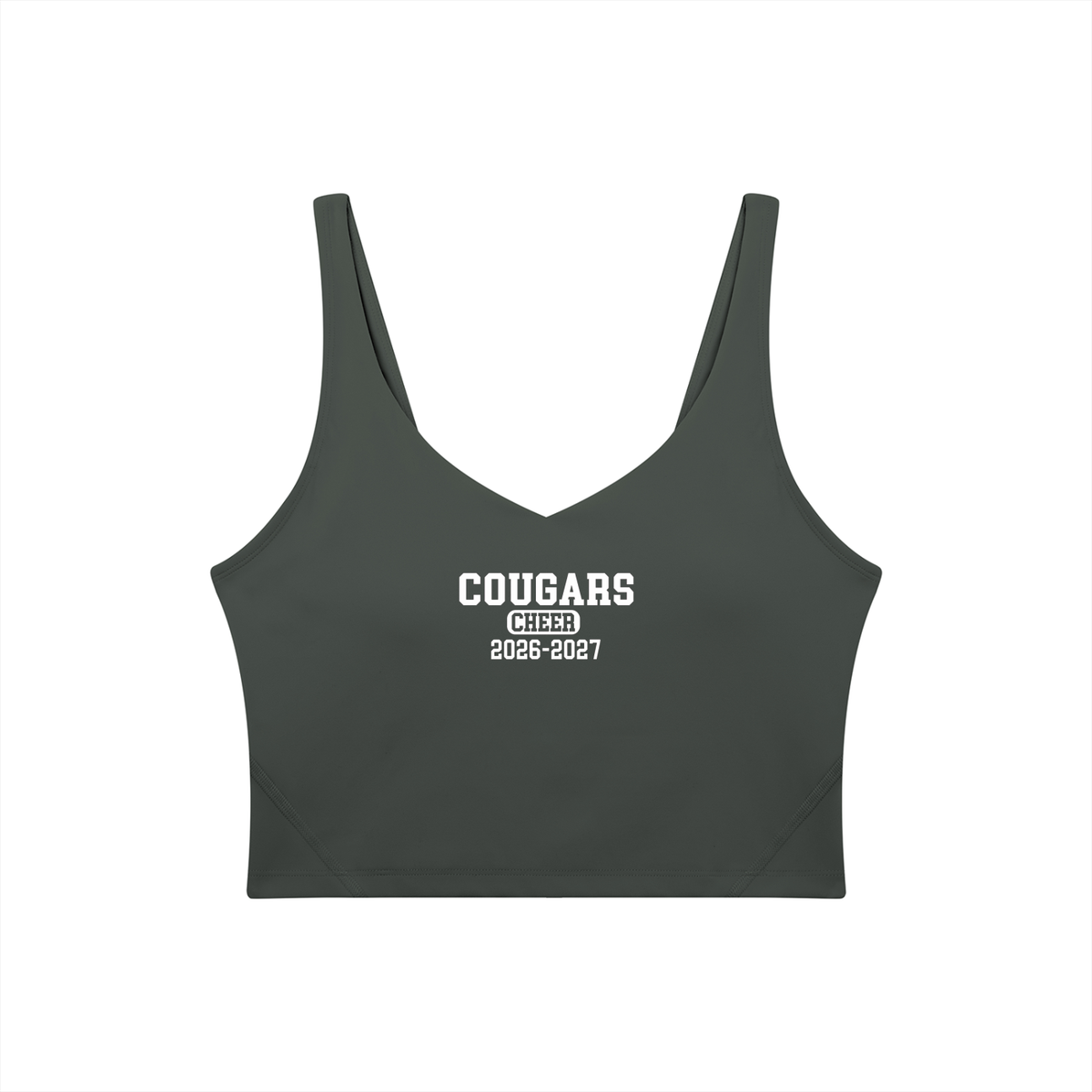 Old School Cardinal Mooney Women's V-Neck Yoga Sports Bra