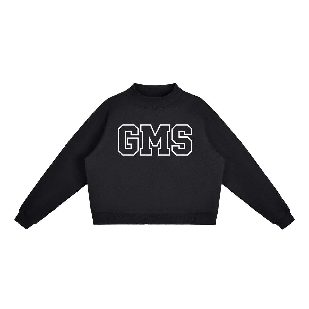 Basic 1 Gladeville Essential Fleece Mock-Neck Crew Sweatshirt (printed)