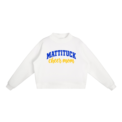 Cheer Mom Mattituck Essential Fleece Mock-Neck Crew Sweatshirt