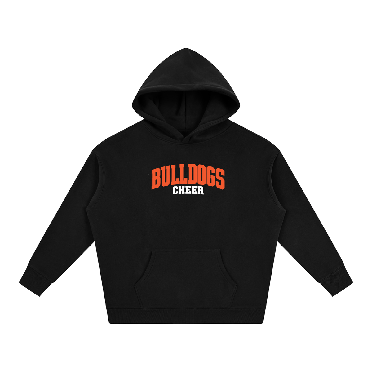 Basic 1 Green Bulldogs Oversize Fleeced Hoodie