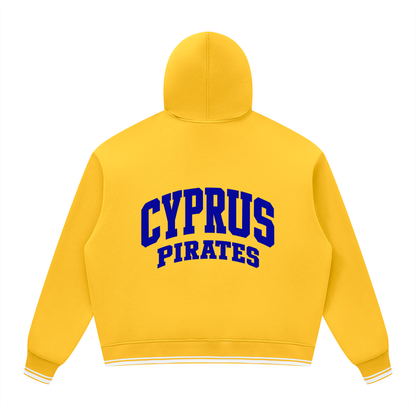 CYPRUS Unisex Oversized Color Block Fleece Hoodie