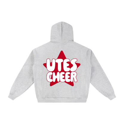 Star Utes Zip-Through Boxy Fleece Hoodie