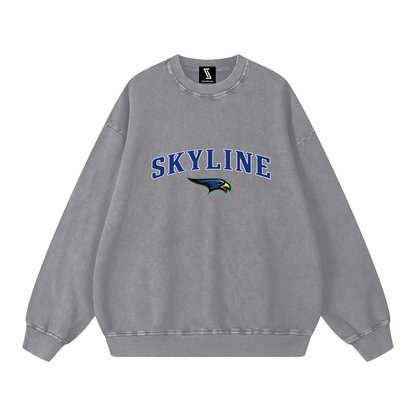 Snow Washed Oversized Sweatshirt