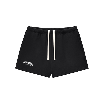 Basic 2 White Cardinal Mooney Essential Fleece Drawstring Sweatshorts