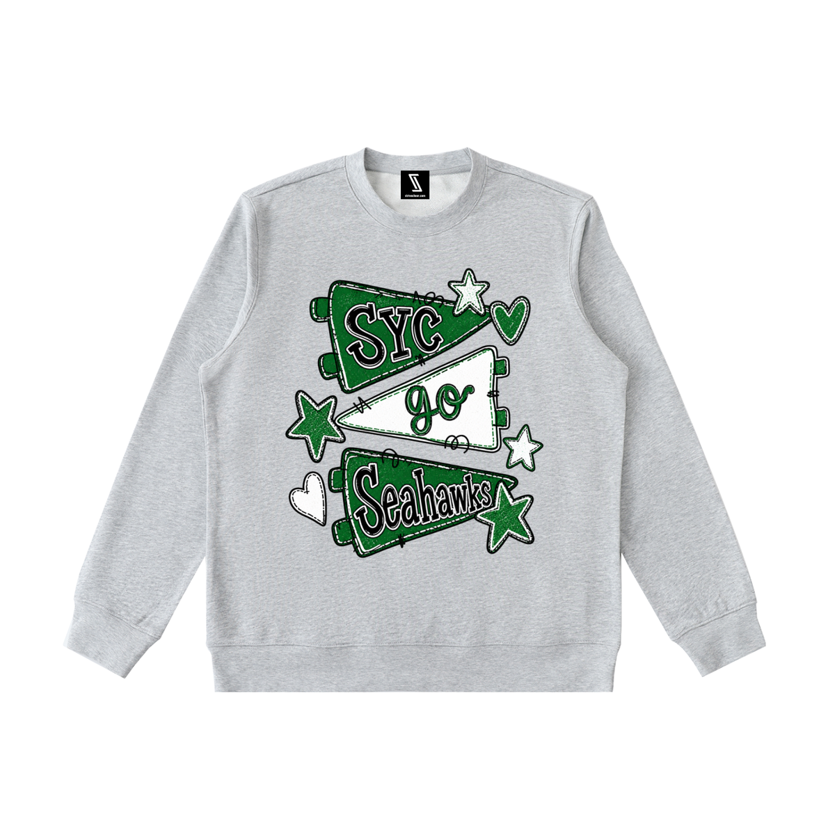 Lets Go Seahawks Essential Heavyweight Crewneck Sweatshirt