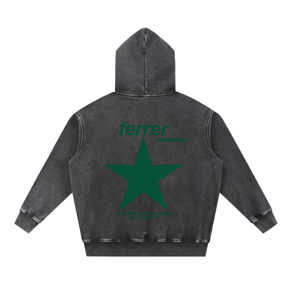 Big Star St Vincent Ferrer Snow Wash Fleece Oversize Hoodie