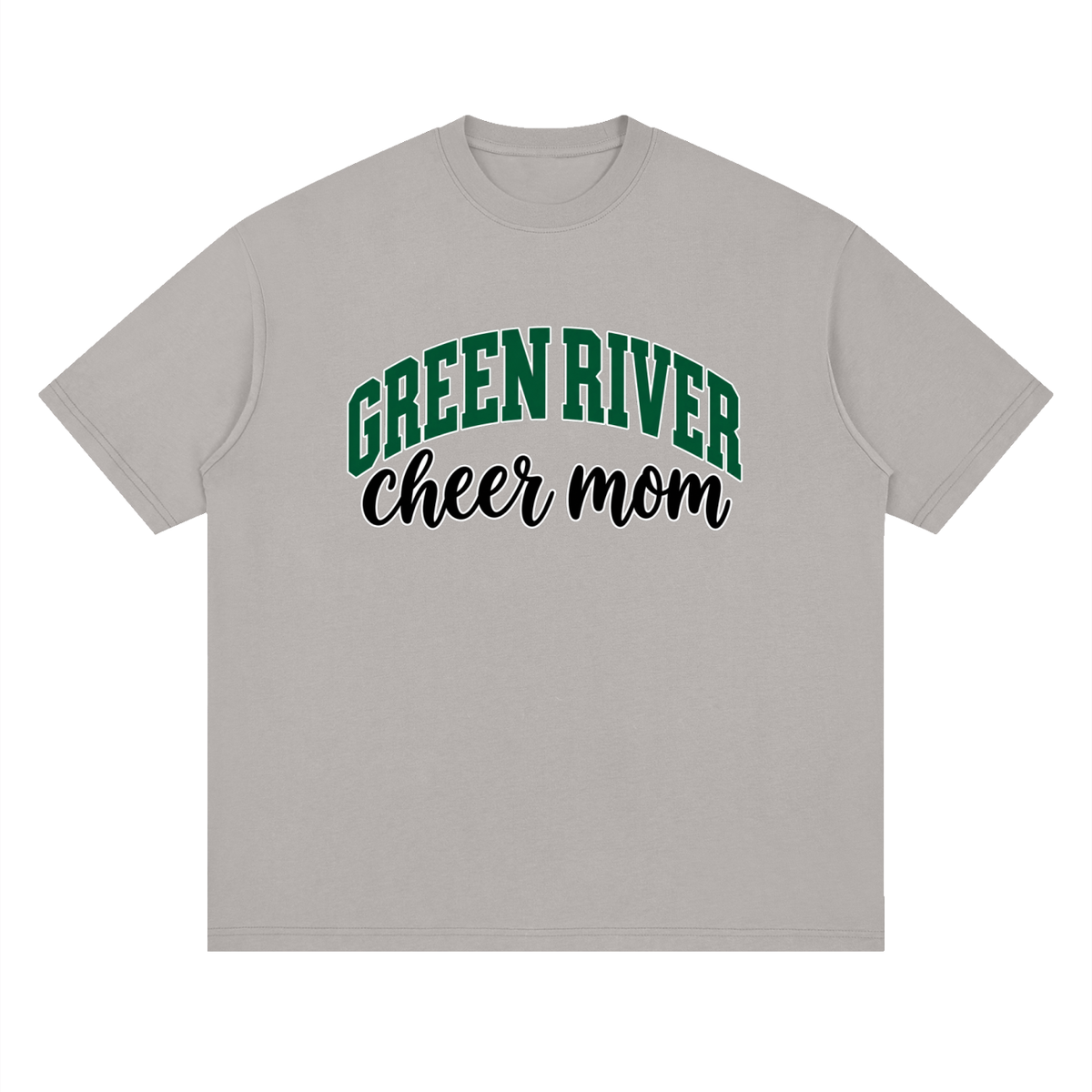 Cheer Mom Green River Oversized Drop Shoulder T-Shirt