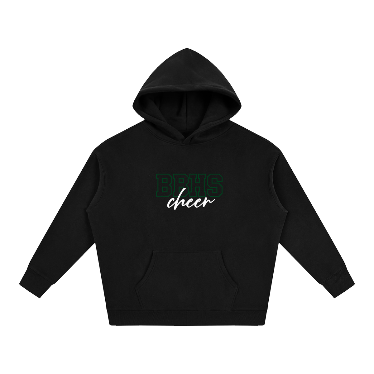 Cursive Front Blanchet Oversize Fleeced Hoodie