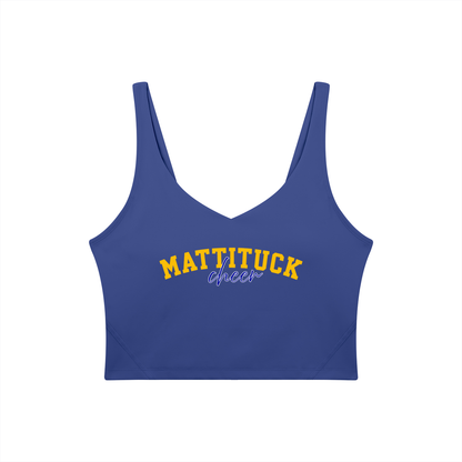 Cursive Mattituck Women's V-Neck Yoga Sports Bra