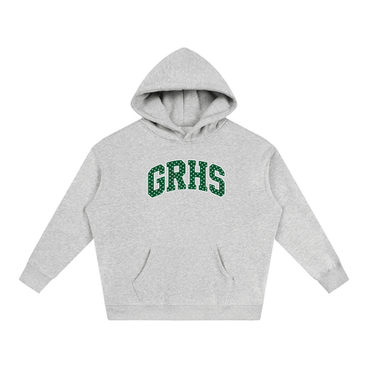 Polka Dot Green River Oversize Fleeced Hoodie