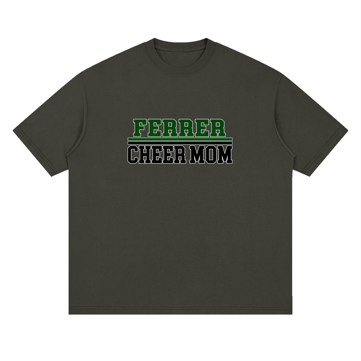 Cheer Mom Streetwear Loose Drop Shoulder T-Shirt