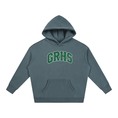 Polka Dot Green River Oversize Fleeced Hoodie