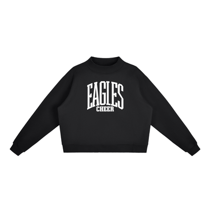 Essential Fleece Mock-Neck Crew Sweatshirt