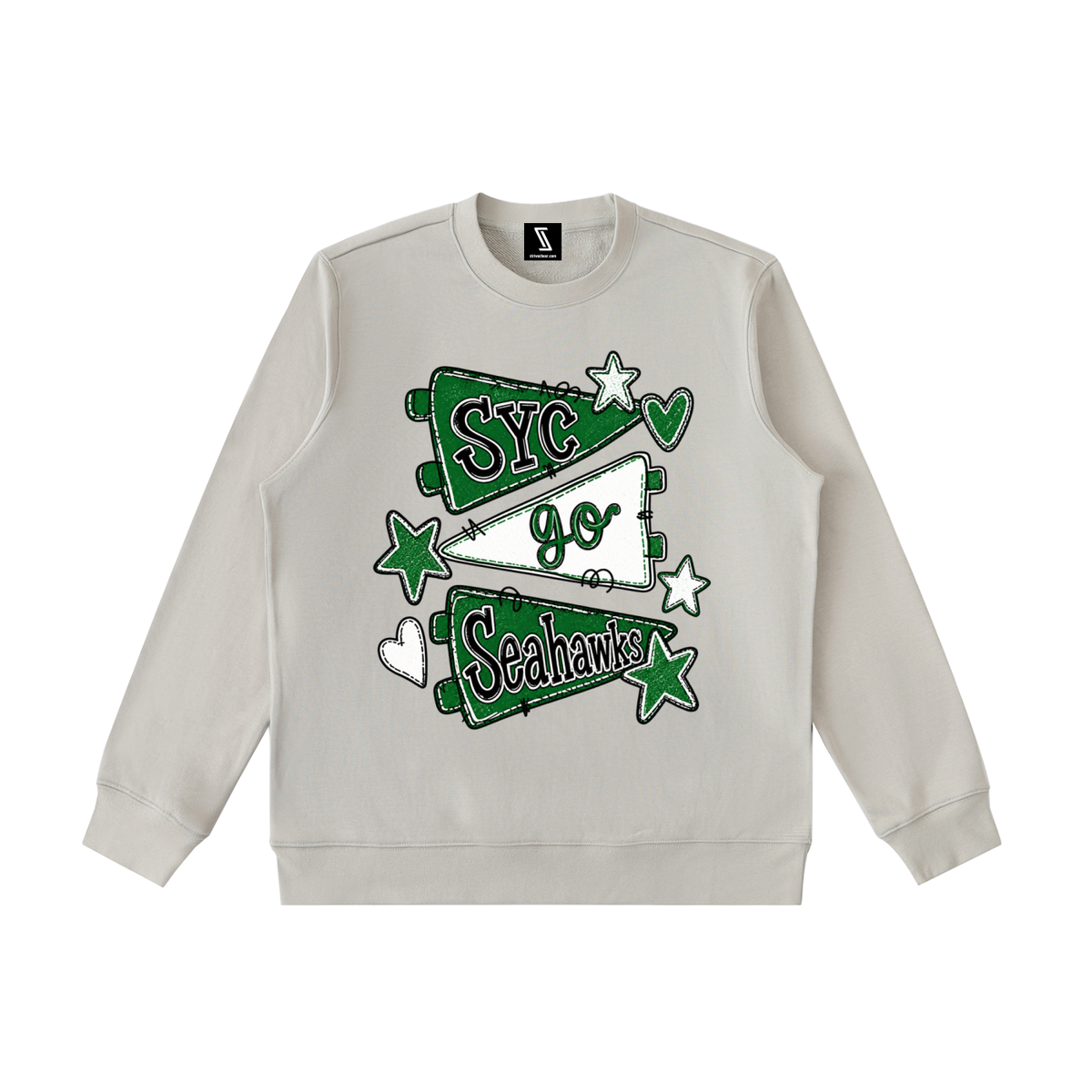 Lets Go Seahawks Essential Heavyweight Crewneck Sweatshirt