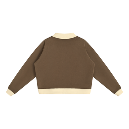 Women’s Mock Neck Crewneck Sweatshirt