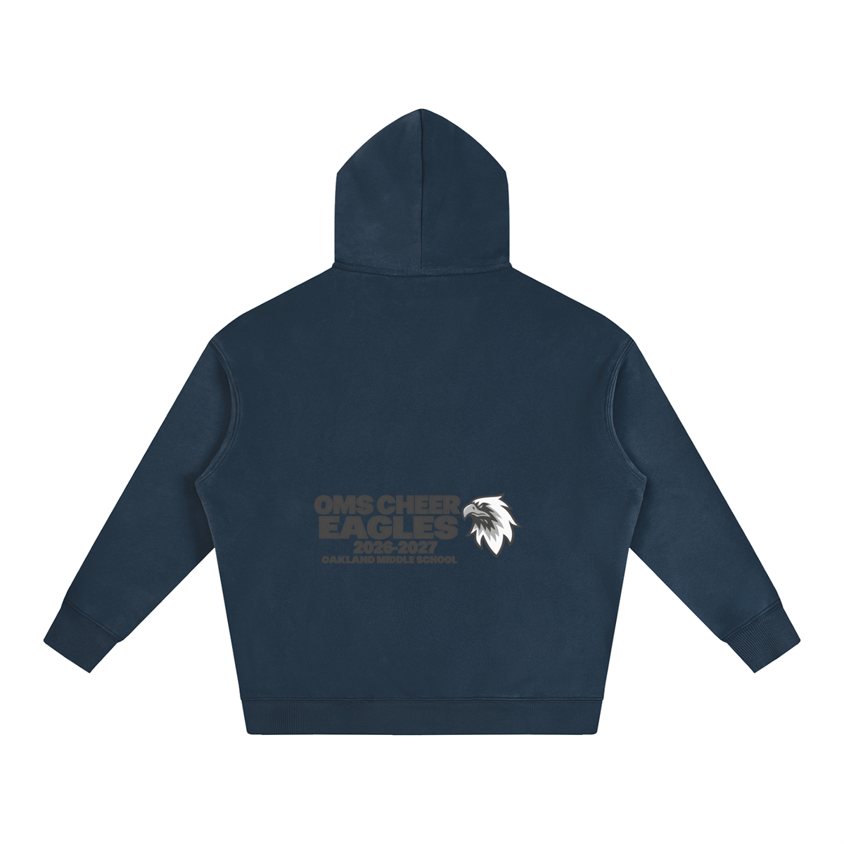 Vector Star Front Oakland Middle Oversize Fleeced Hoodie
