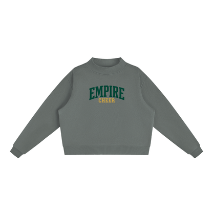 Basic 1 Empire Essential Fleece Mock-Neck Crew Sweatshirt (printed)