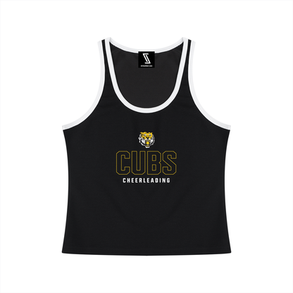 Women's Color Block Cropped Tank Top