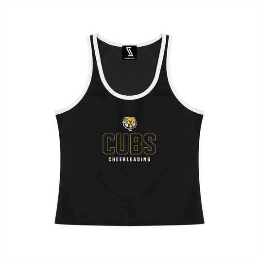 Women's Color Block Cropped Tank Top