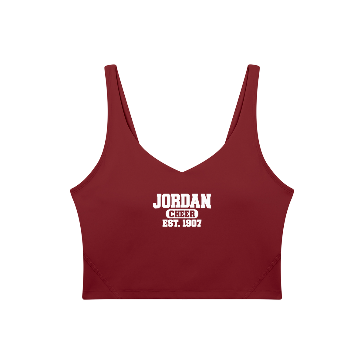Old School Jordan Women's V-Neck Yoga Sports Bra