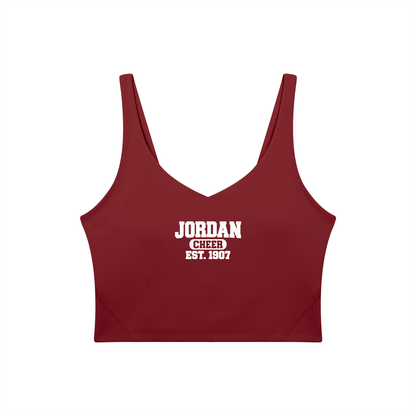 Old School Jordan Women's V-Neck Yoga Sports Bra