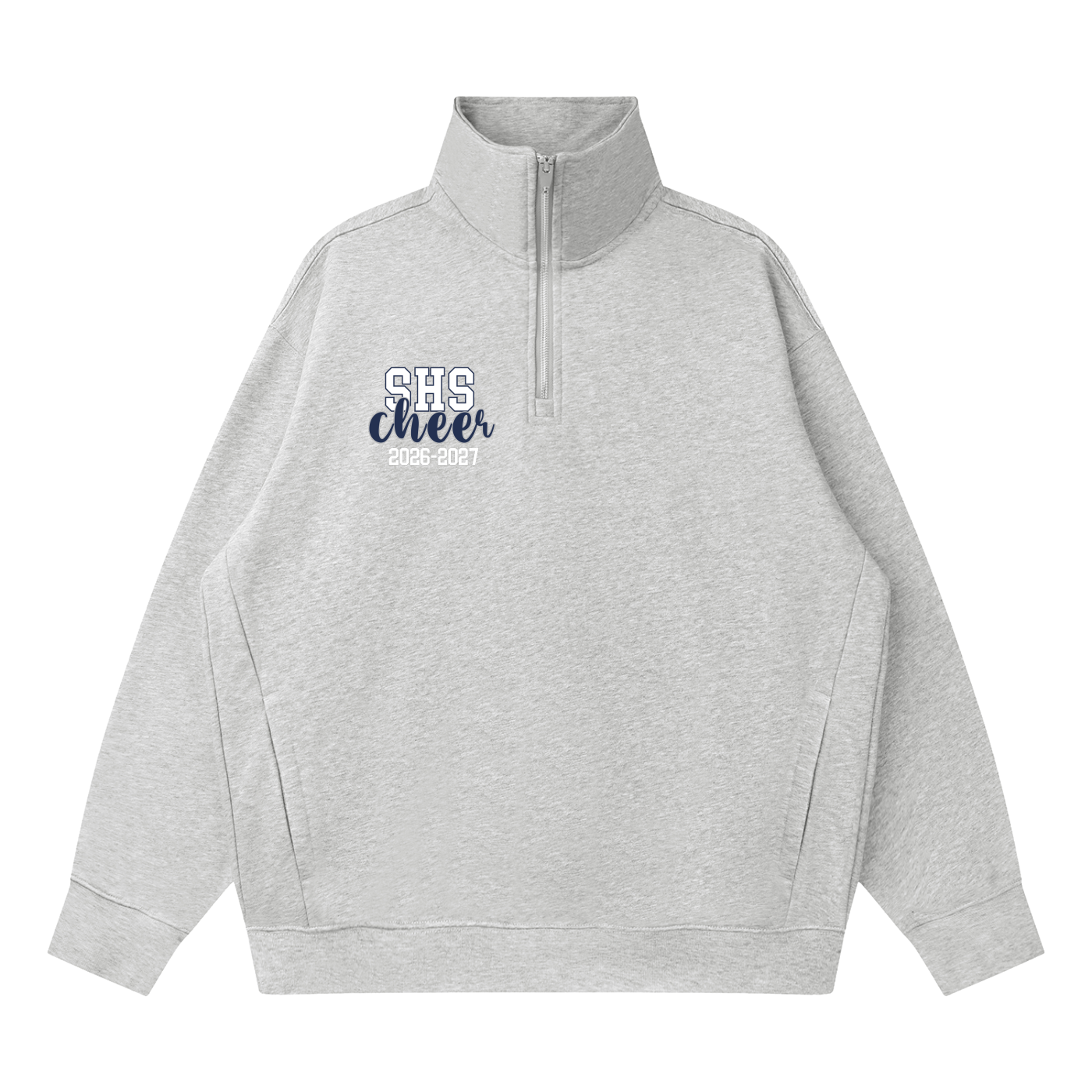 Quarter-Zip Drop Shoulder Sweatshirt
