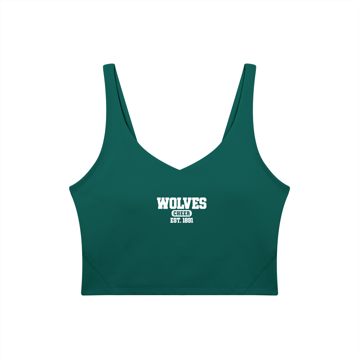 Old School Green River Women's V-Neck Yoga Sports Bra