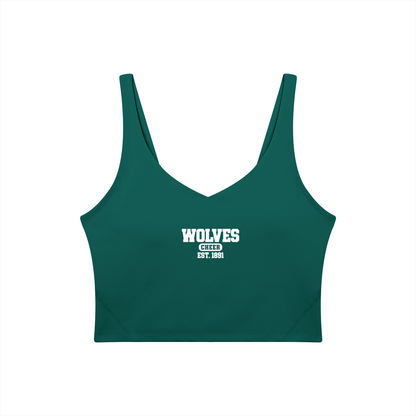 Old School Green River Women's V-Neck Yoga Sports Bra