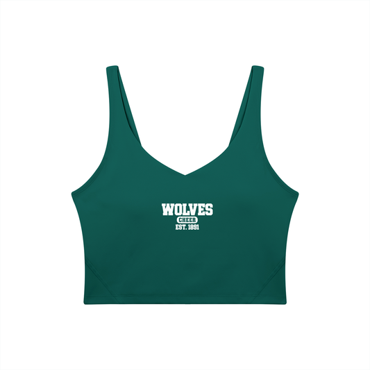 Old School Green River Women's V-Neck Yoga Sports Bra