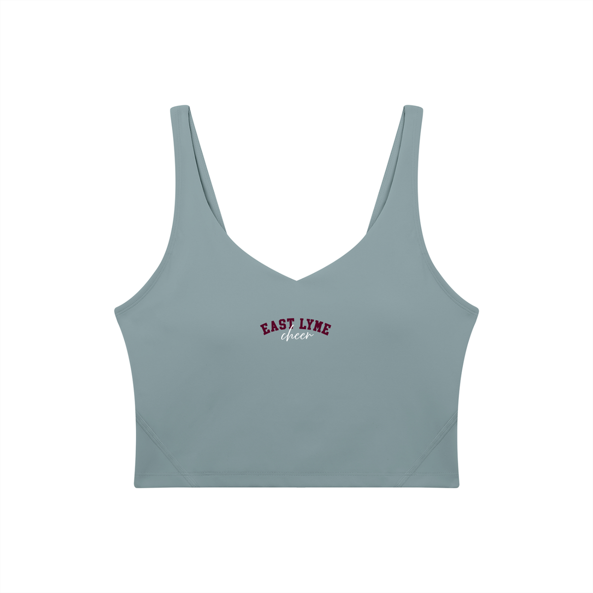Cursive East Lyme Women's V-Neck Yoga Sports Bra