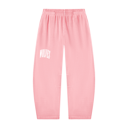 Washed Set Barrel Leg Sweatpants