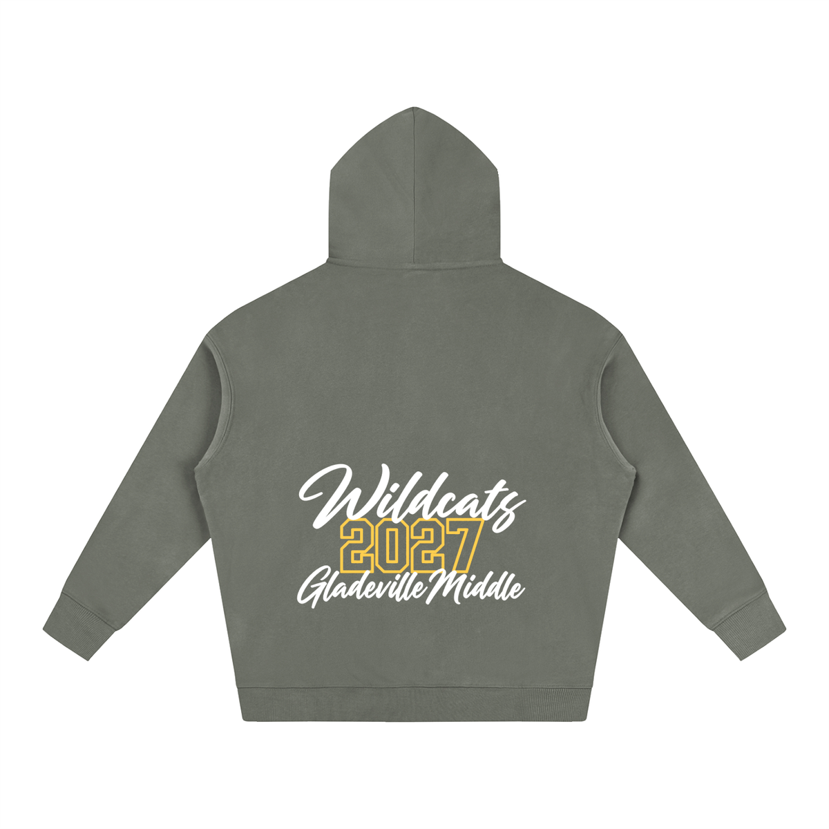 Cursive Front Gladeville Oversize Fleeced Hoodie