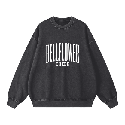 Basic 3 Bellflower Snow Washed Oversized Sweatshirt