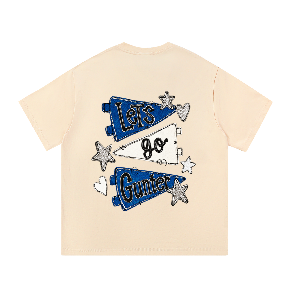 Lets Go Gunter Essential Oversized Cotton T-Shirt