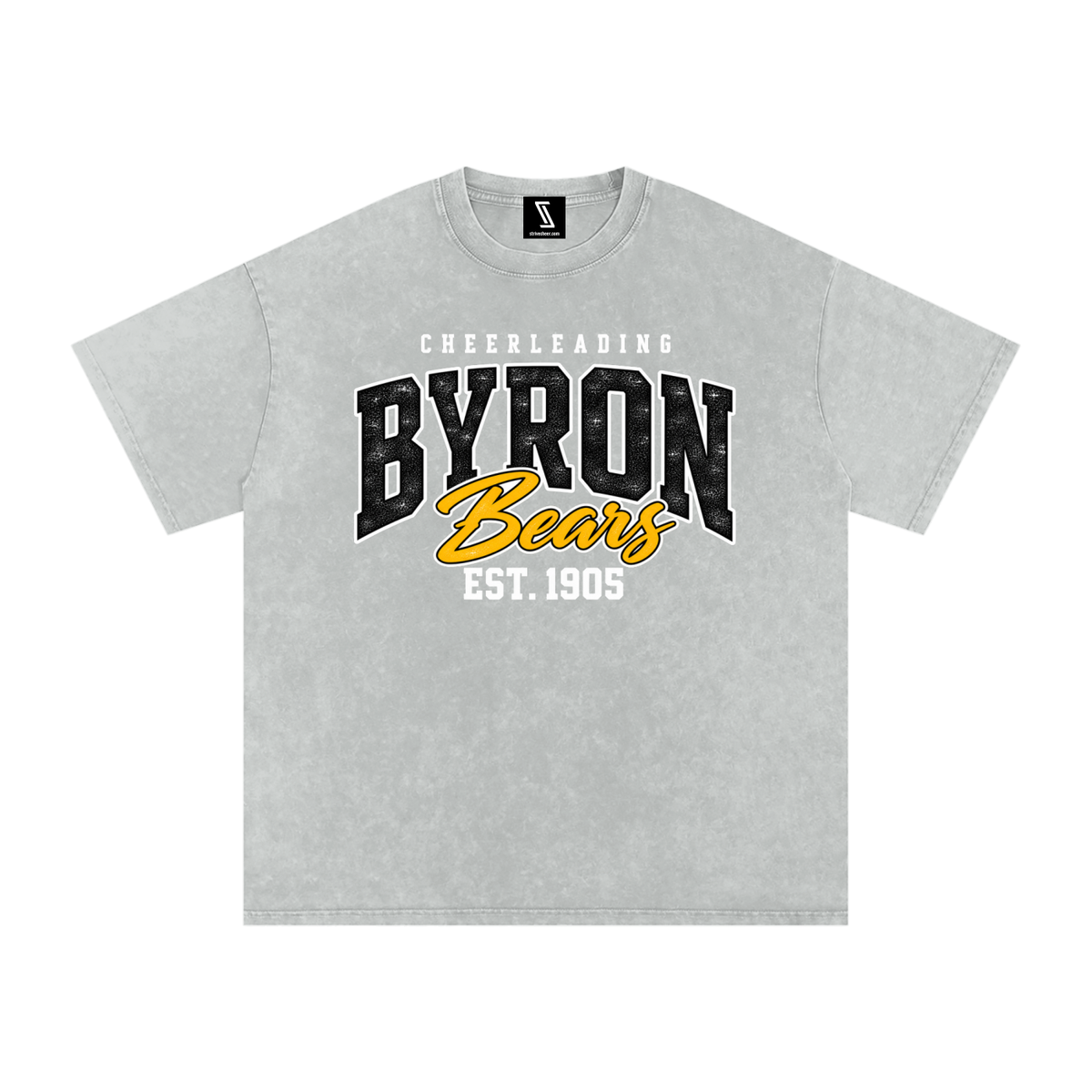 Vintage Byron Snow Washed Oversized Cotton T-Shirt