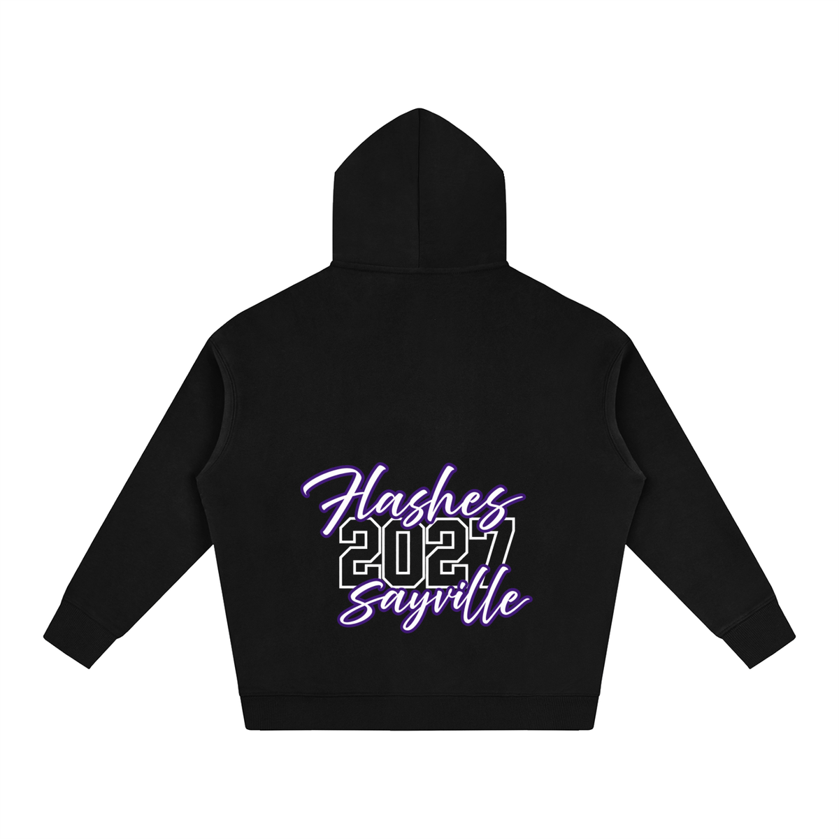 Cursive Front Sayville Oversize Fleeced Hoodie