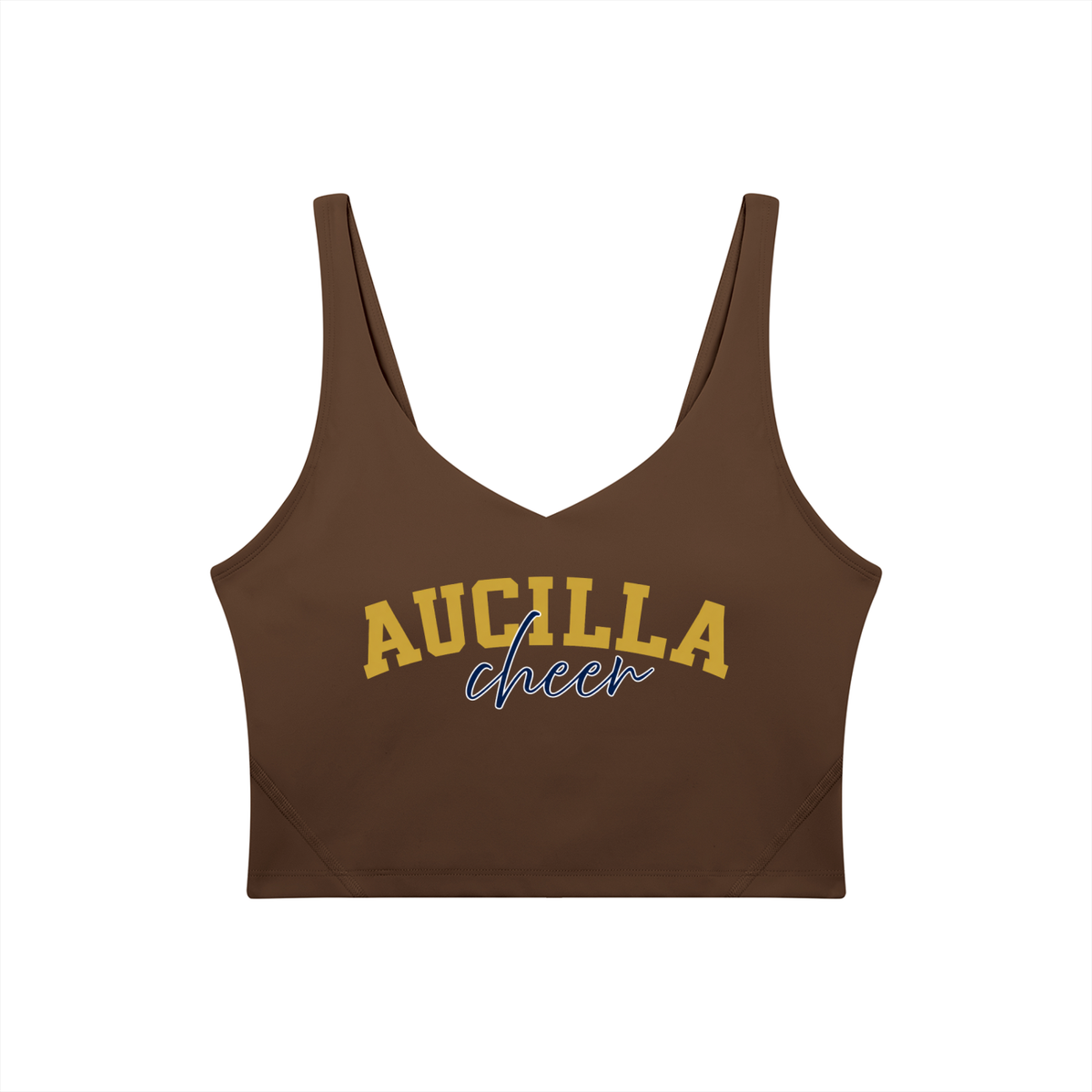 Cursive Aucilla Women's V-Neck Yoga Sports Bra