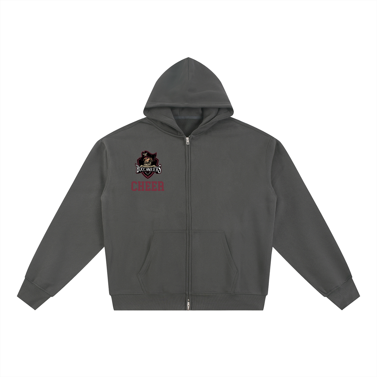 Year Bellflower Essential Fleece Zip-Through Hoodie