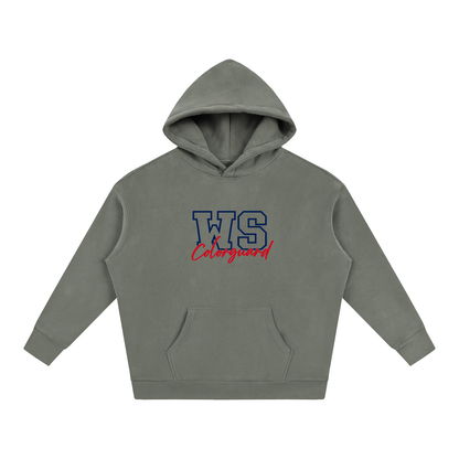 Cursive Front West Shore Oversize Fleeced Hoodie