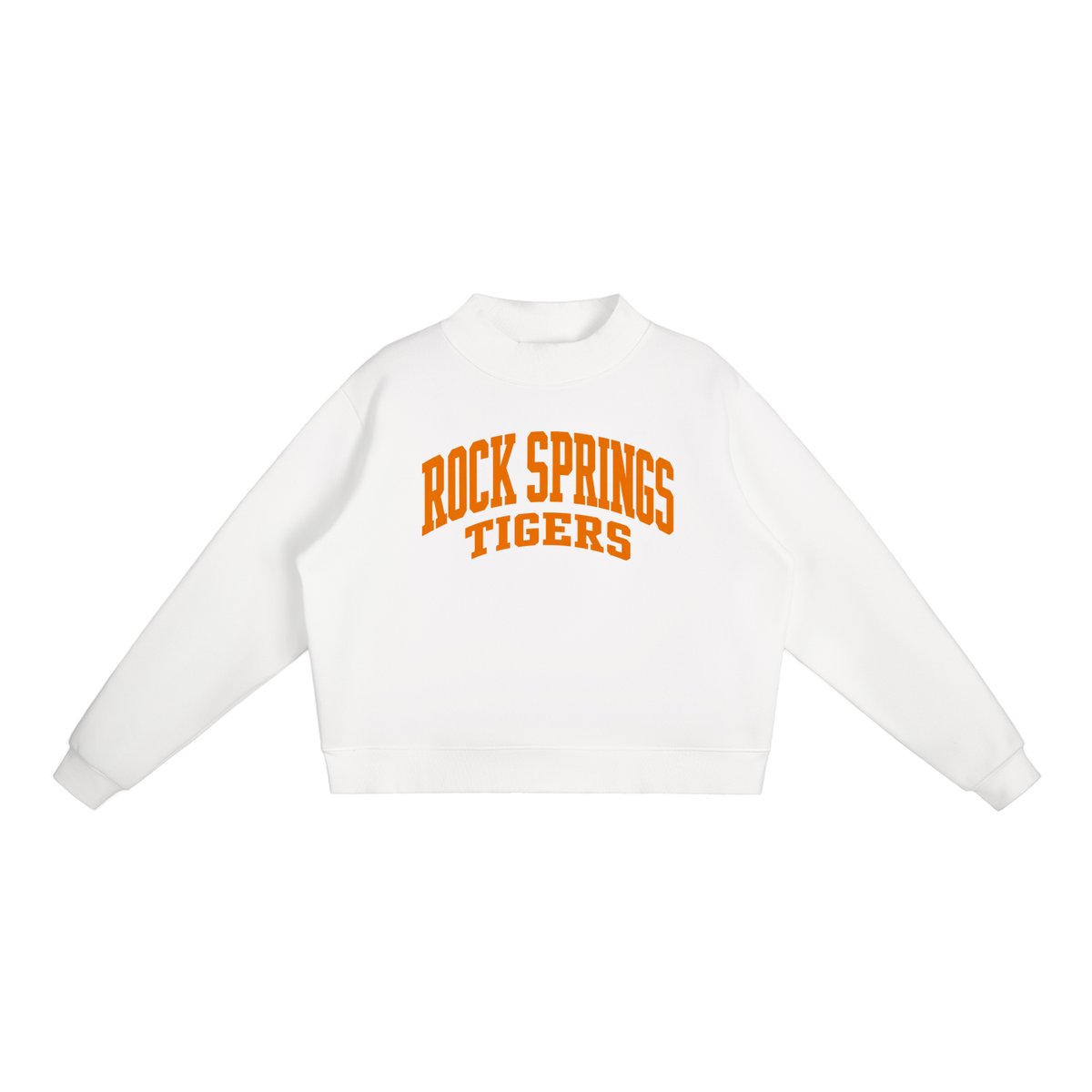 Essential Fleece Mock-Neck Crew Sweatshirt