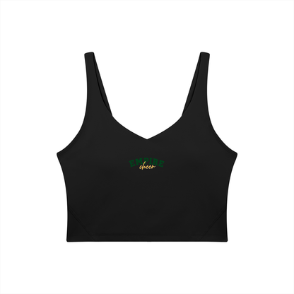 Cursive Empire Women's V-Neck Yoga Sports Bra