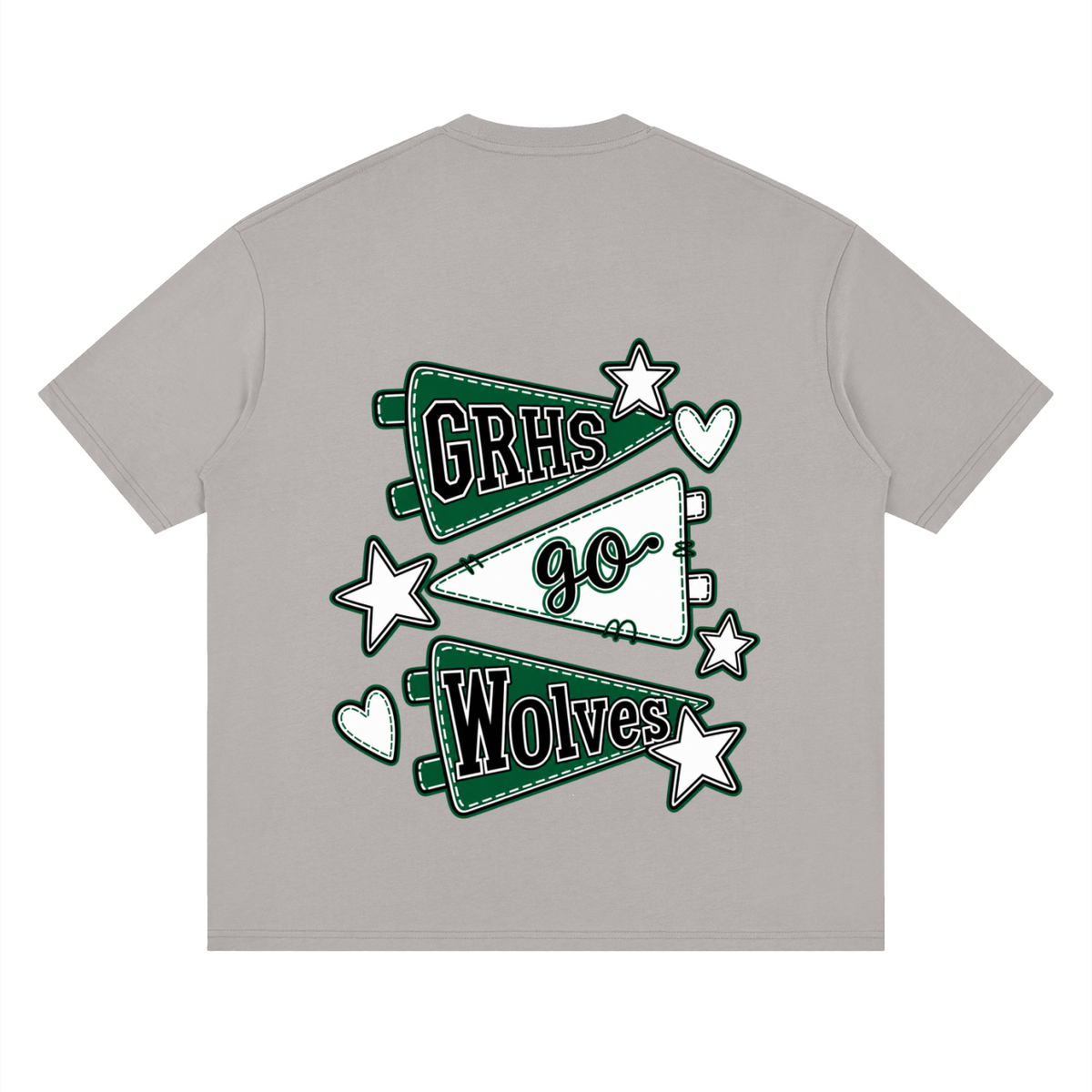 Lets Go Green River Oversized Drop Shoulder T-Shirt