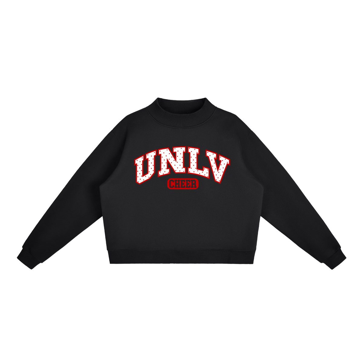 Essential Fleece Mock-Neck Crew Sweatshirt