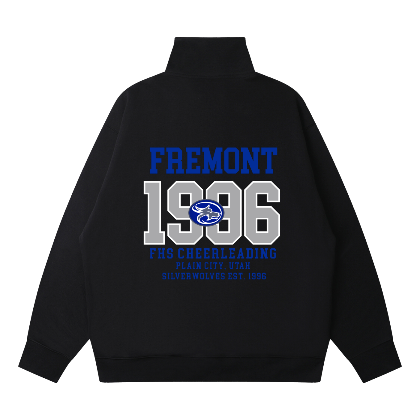 Quarter-Zip Drop Shoulder Sweatshirt