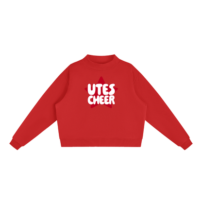 Star Utes Essential Fleece Mock-Neck Crew Sweatshirt