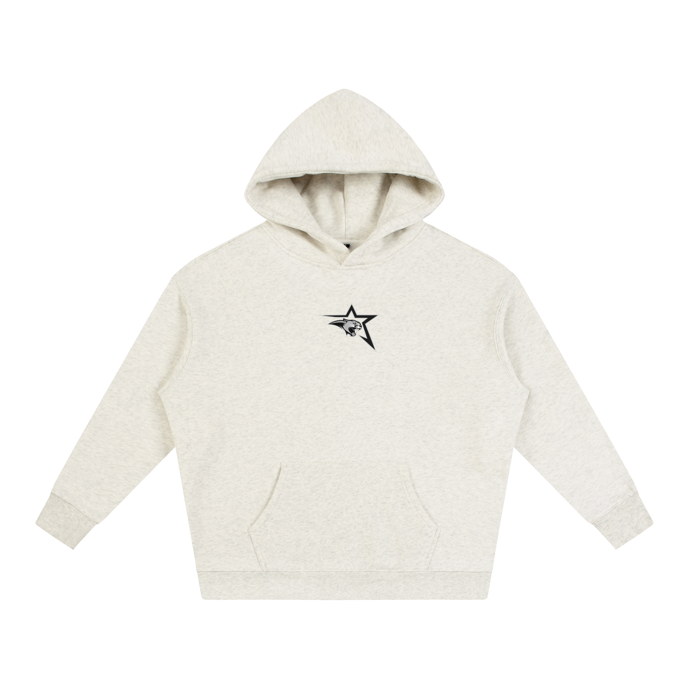 Vector Star Front Cardinal Mooney Oversize Fleeced Hoodie