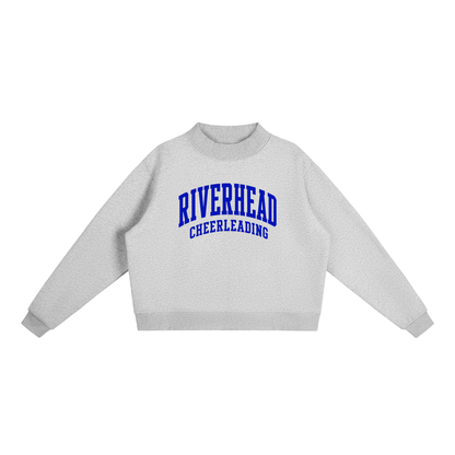 Essential Fleece Mock-Neck Crew Sweatshirt