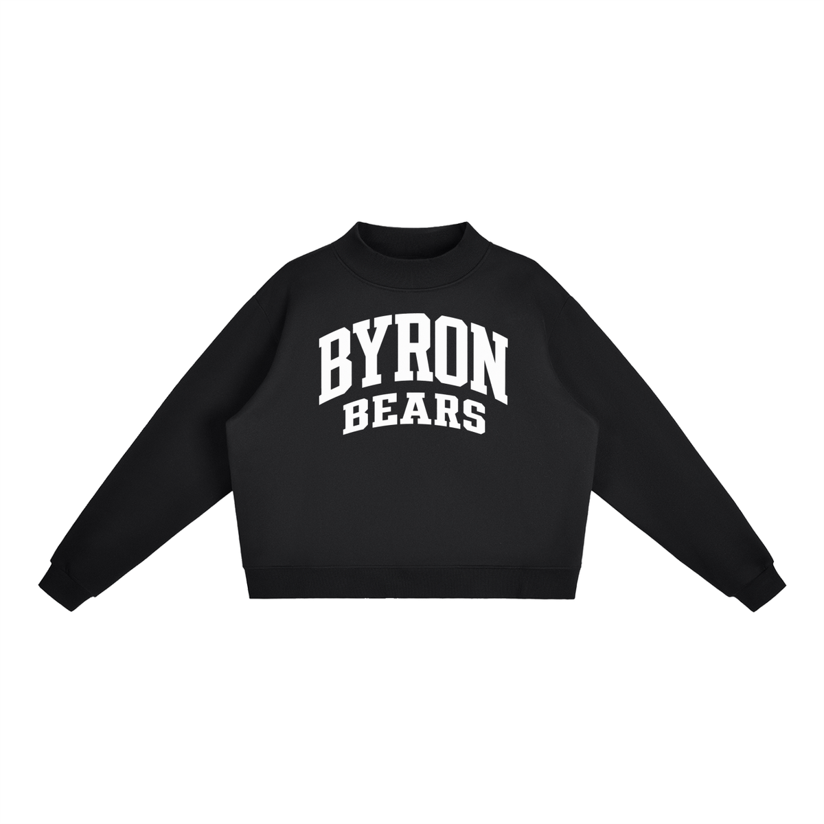 Essential Fleece Mock-Neck Crew Sweatshirt