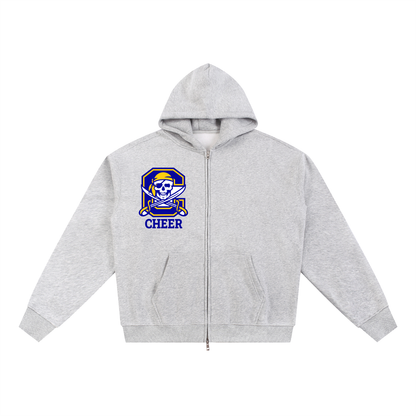 Simple Cyprus Essential Fleece Zip-Through Hoodie