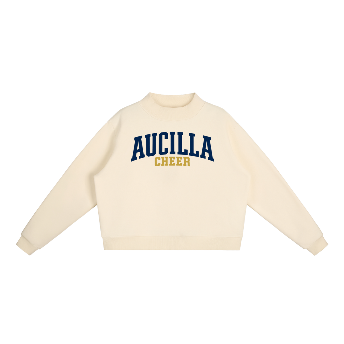 Basic 1 Aucilla Essential Fleece Mock-Neck Crew Sweatshirt